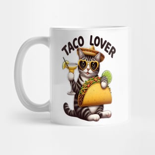 Cool Cat Enjoying Taco Tuesday Mug